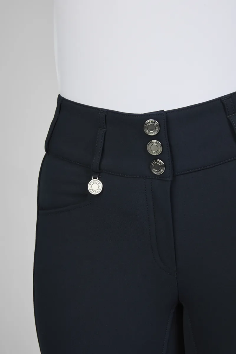 Pikeur NEW Candela Full Suede Seat Breeches - Dark Shadow-10