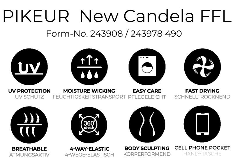 Pikeur NEW Candela Full Suede Seat Ladies Breeches - Black-5