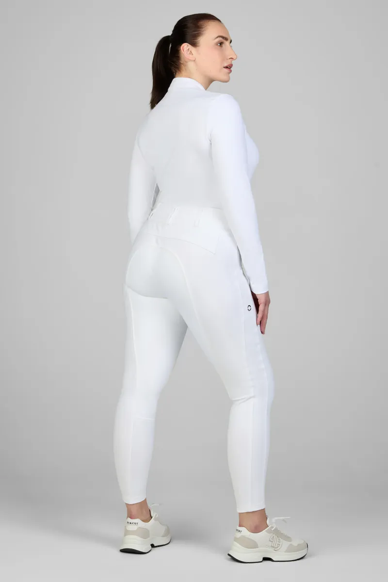 Pikeur NEW Candela Full Grip Ladies Breeches - White-2