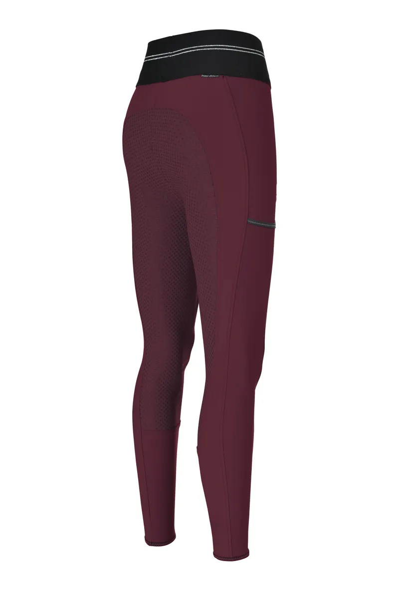 Pikeur Gia Womens Athleisure Grip Leggings Bordeaux-1
