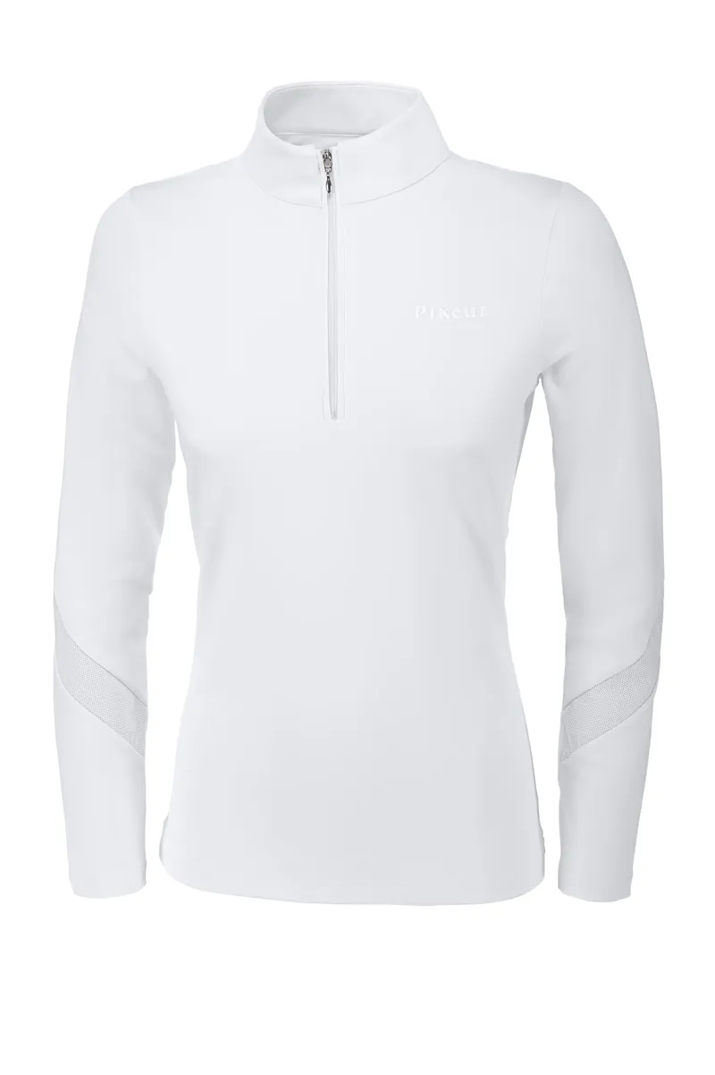 Pikeur Alba Ladies Long Sleeve Training Competition Shirt White