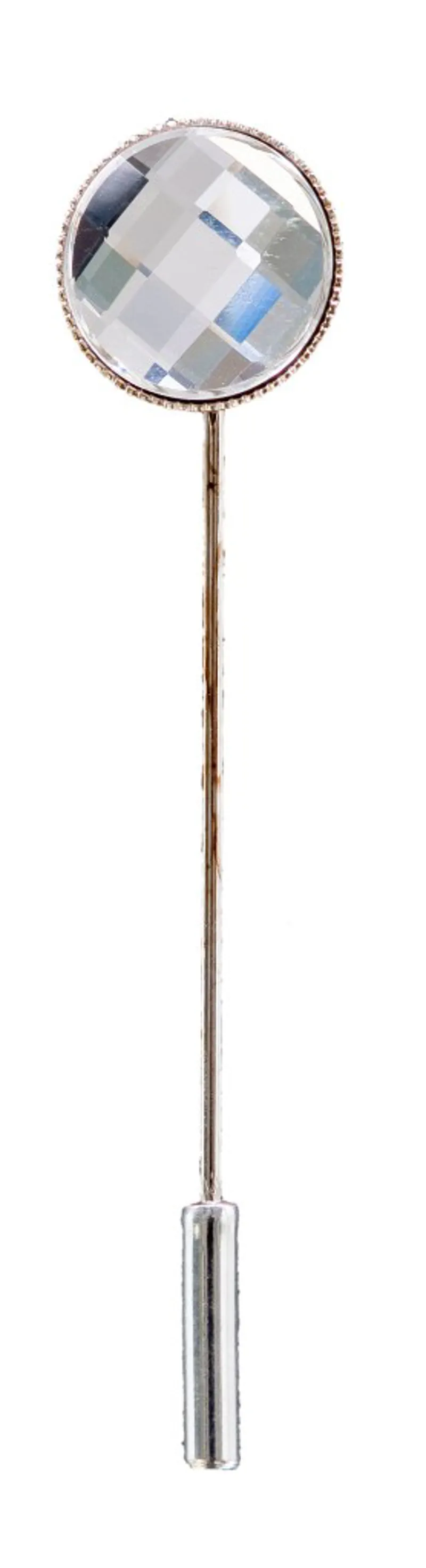 Otto Schumacher Solitaire Stock Pin White Crystal