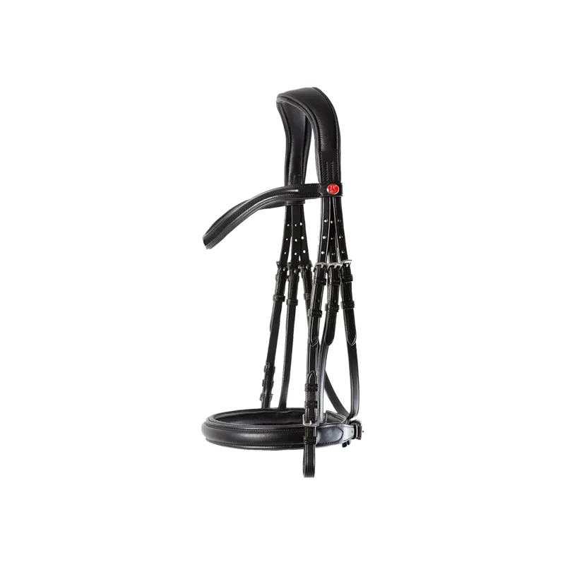 Kieffer Ultrasoft Sue Snaffle Bridle - Black