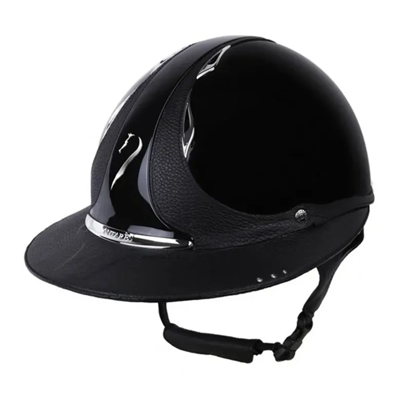 Antares Premium Glossy Eclipse Helmet Black Swarovski
