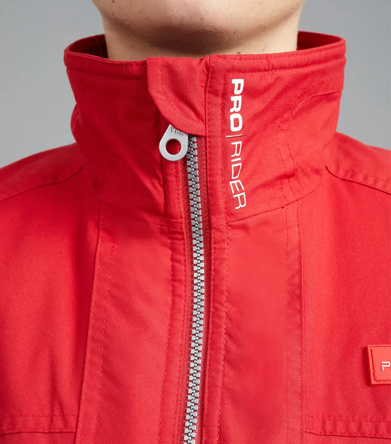 Pro Rider Unisex Waterproof Riding Jacket Red-11