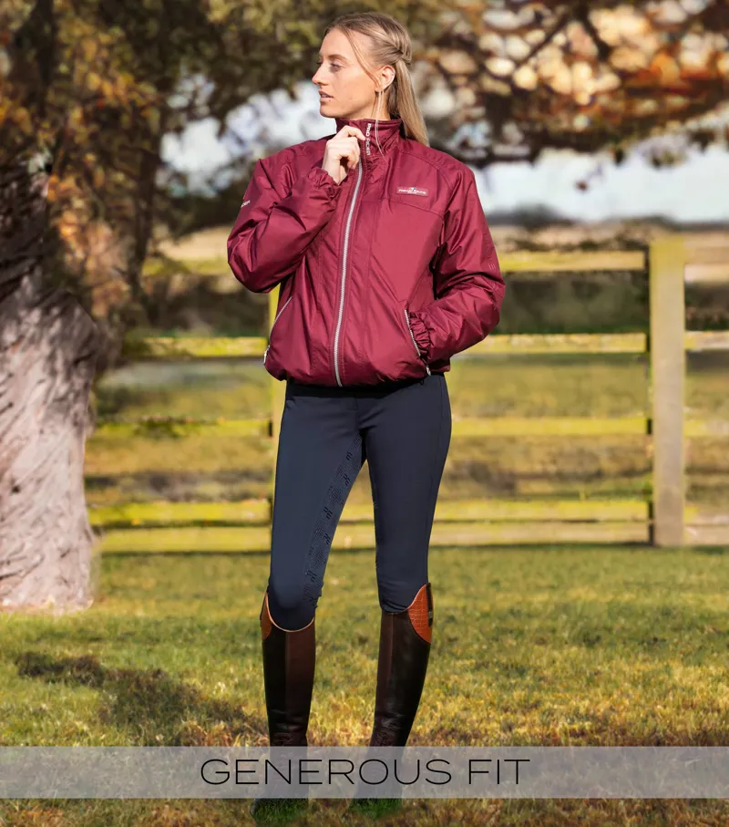 Pro Rider Unisex Waterproof Riding Jacket Wine-10