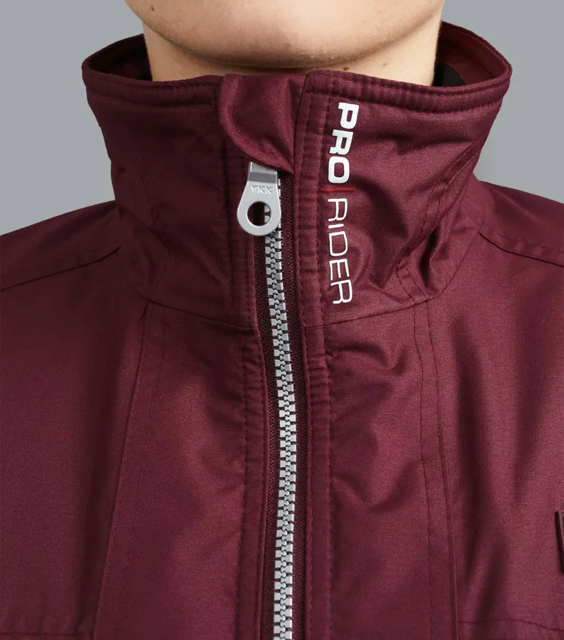 Pro Rider Unisex Waterproof Riding Jacket Wine-7