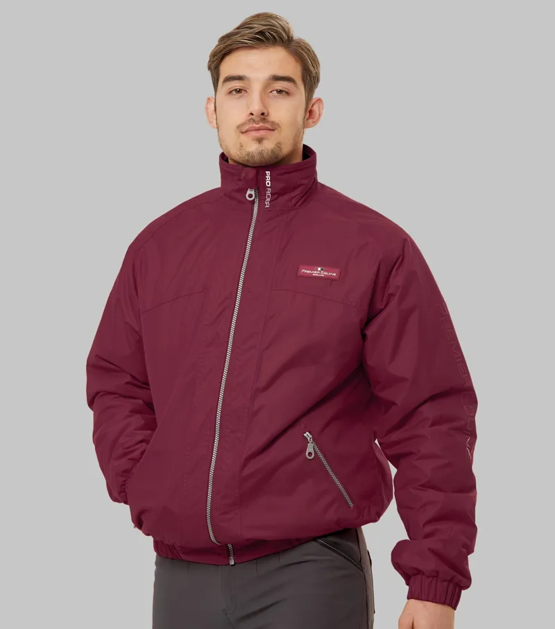 Pro Rider Unisex Waterproof Riding Jacket Wine-4