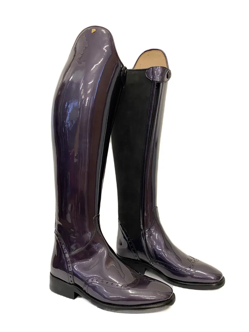 Purple riding boots hotsell