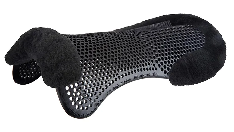 Acavallo Sheep Skin Gel Pad Rear Riser Black