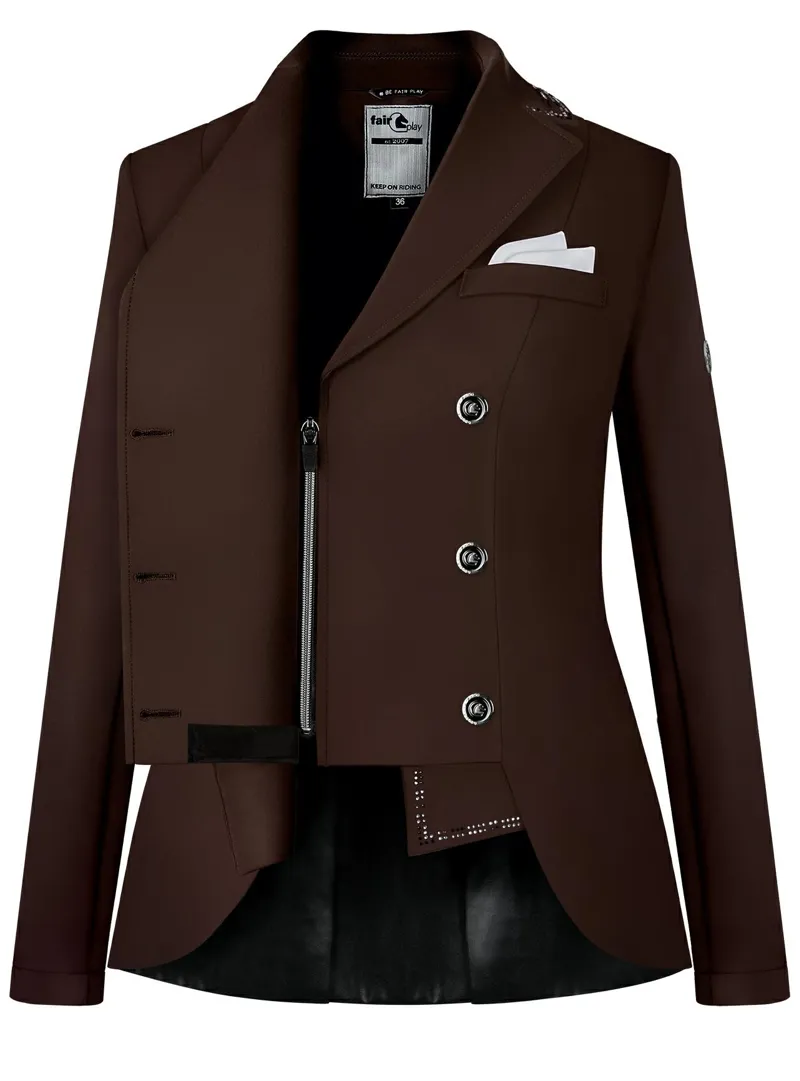 Fair play Reiko Short Tail Competition Jacket - Brown-1