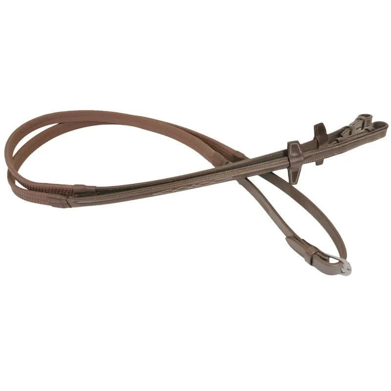 Antares Signature Rubber Reins Brown