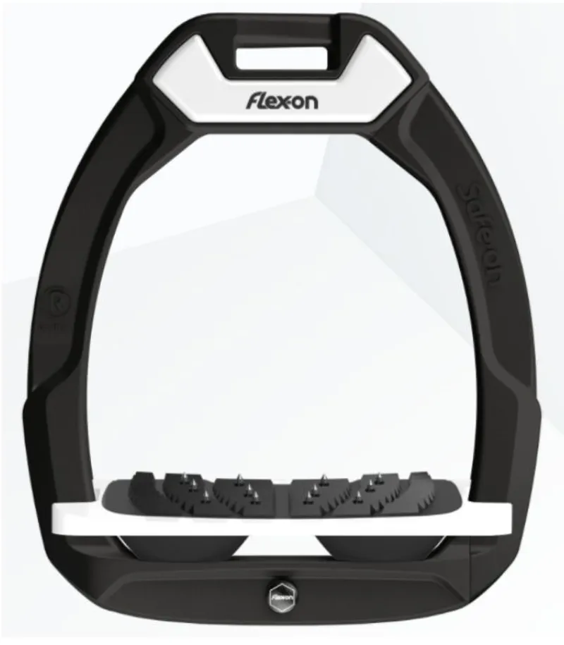 Flex-On Safe On Inclined Stirrups Black/White/Black Ultra Grip