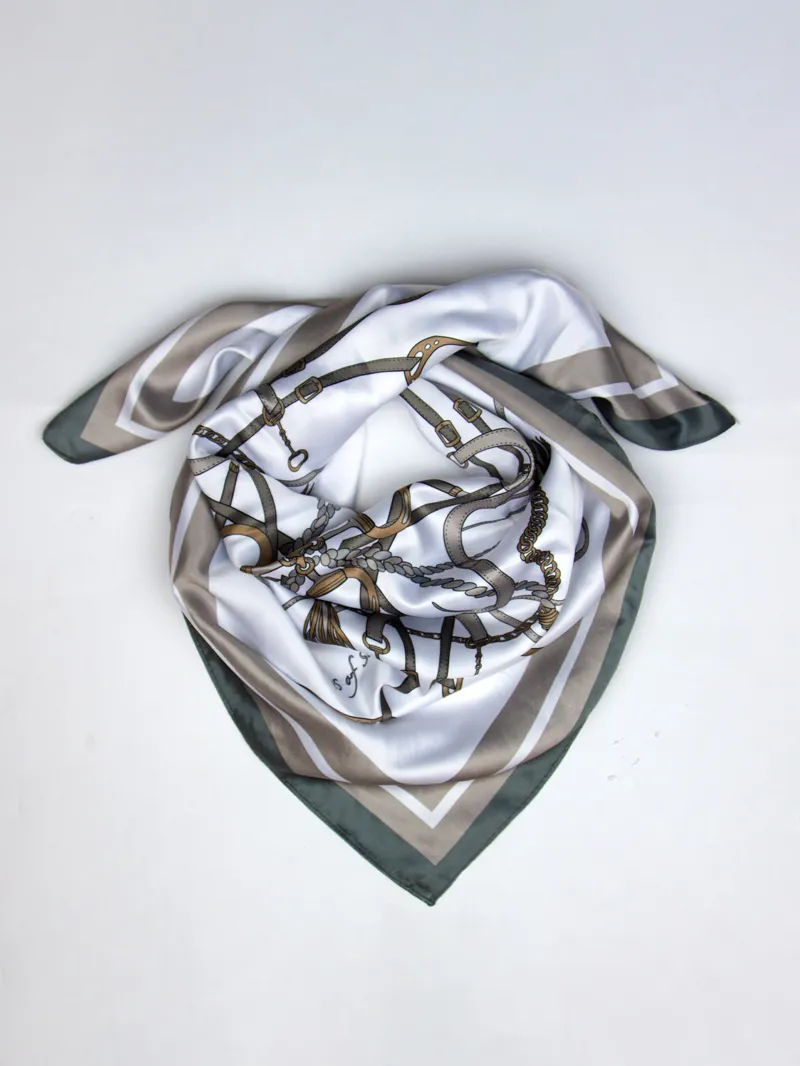 PS of Sweden Adine Scarf Sand/Thyme-2