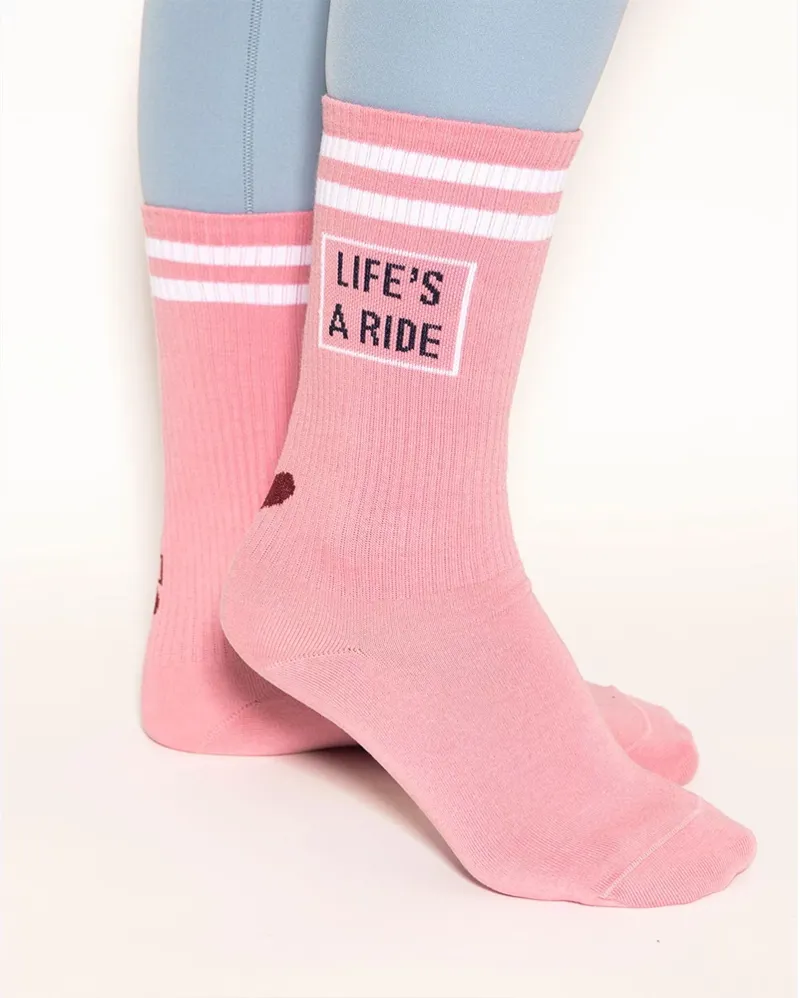 Redsware Life is a Ride Socks Blush-4