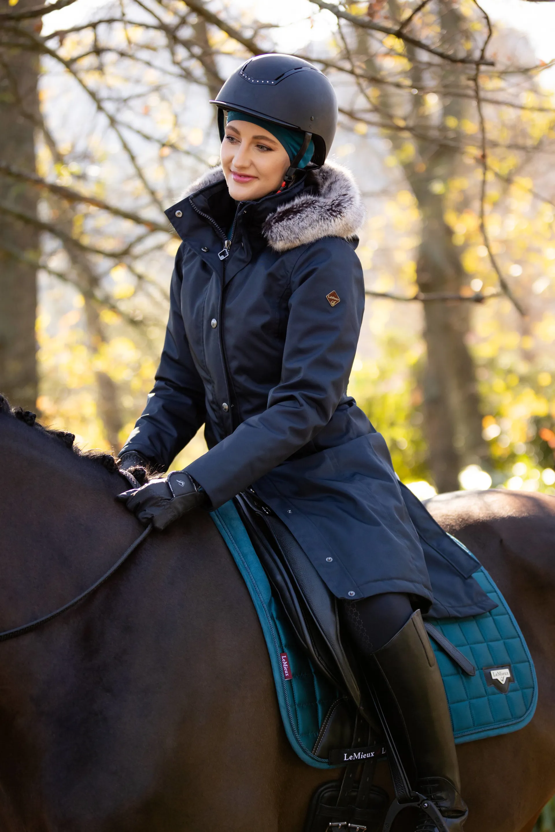 LeMieux Loire Waterproof Riding Coat Navy