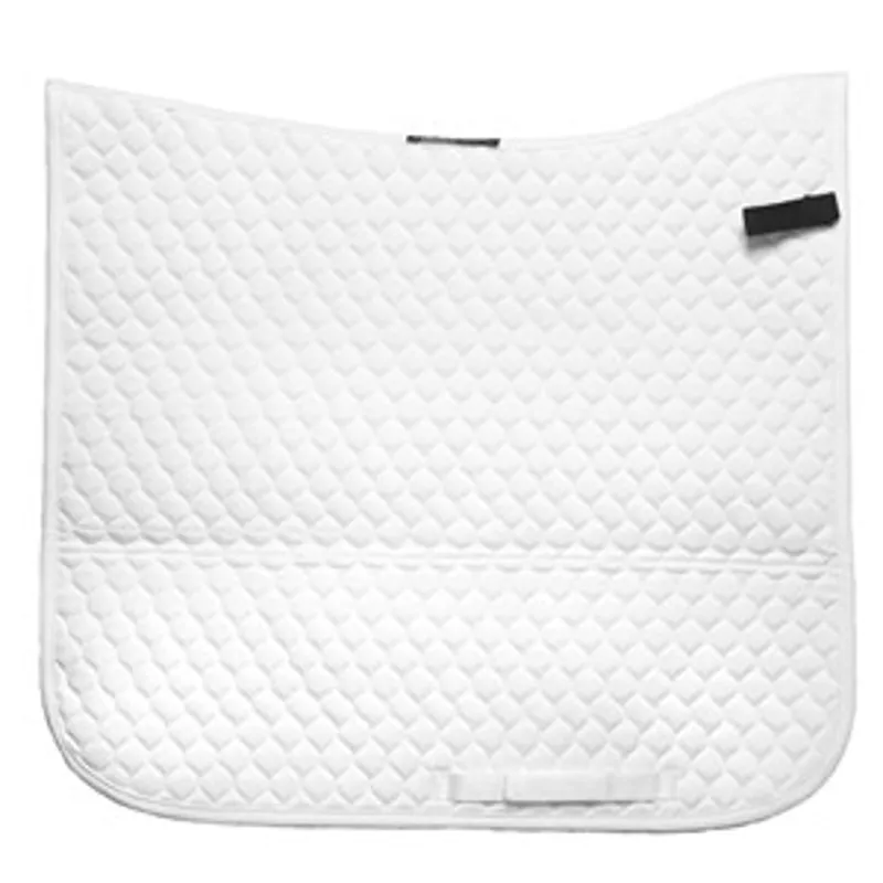 NuuMed High Wither Saddlecloth White with Black Tabs
