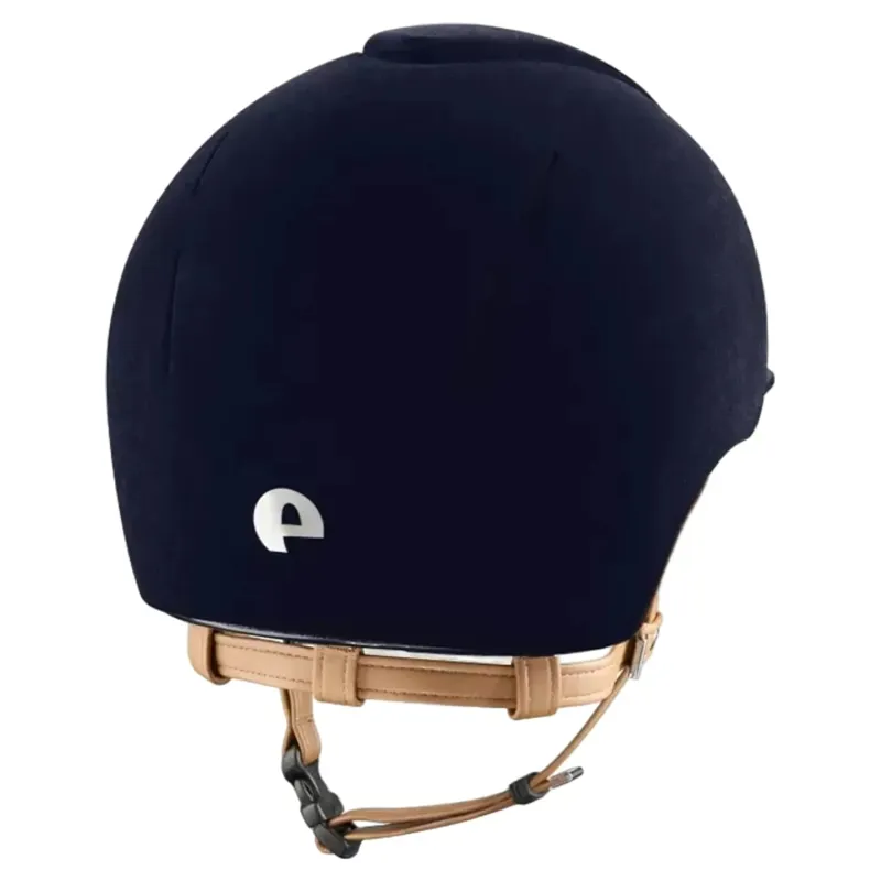 KEP Smart Nova Standard Velvet Riding Hat - Blue/Beige