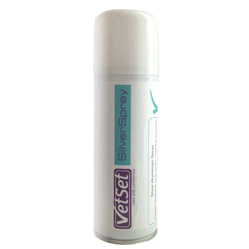 Vetset 200ml Aluminium Silver Spray