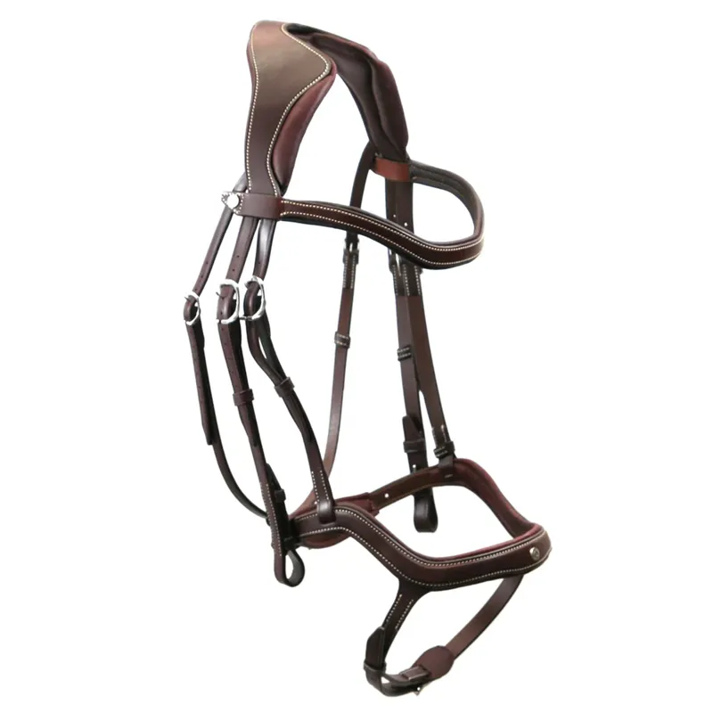 Antares Precision Y Noseband Bridle - Brown-9