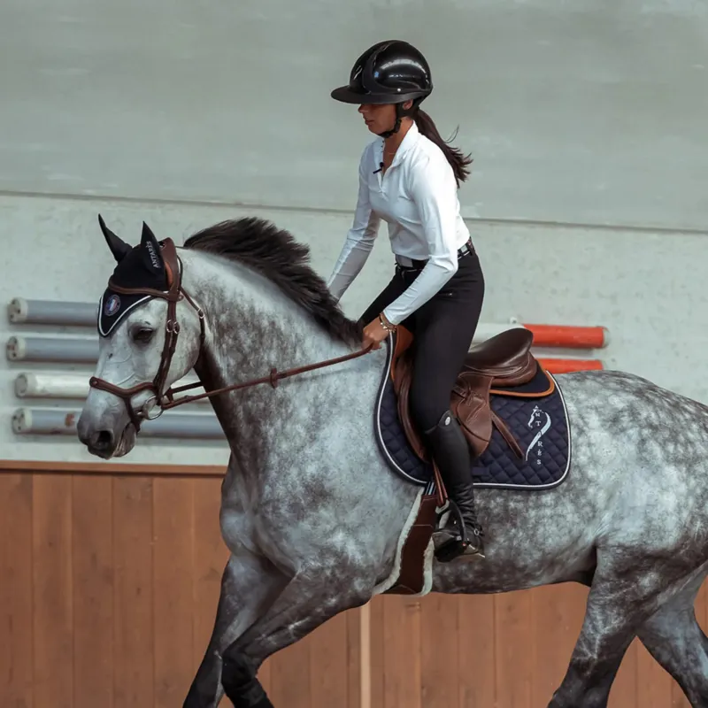 Antares Precision Y Noseband Bridle - Brown-3