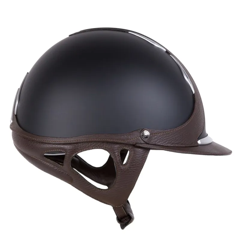 Antares Reference Riding Helmet - Black/Brown-2
