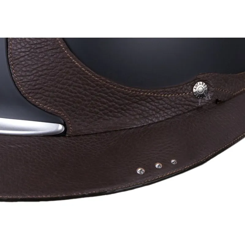 Antares Reference Strass Eclipse Riding Helmet - Black/Brown-1