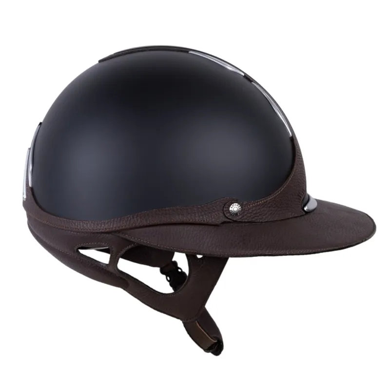 Antares Reference Strass Eclipse Riding Helmet - Black/Brown-2