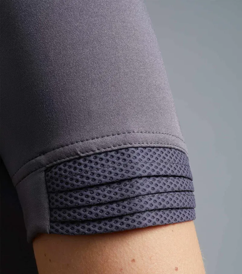 Remisa Ladies Technical Short Sleeve Riding Top / Anthracite Grey uk-4