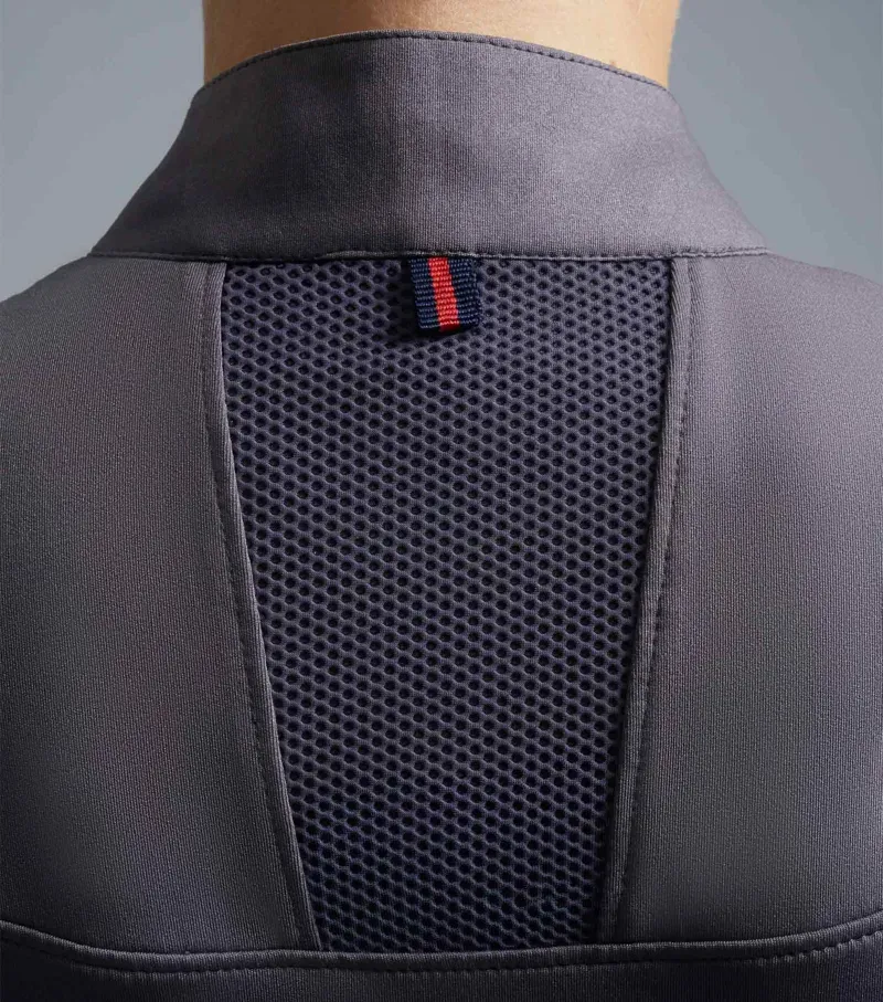 Remisa Ladies Technical Short Sleeve Riding Top / Anthracite Grey uk-3