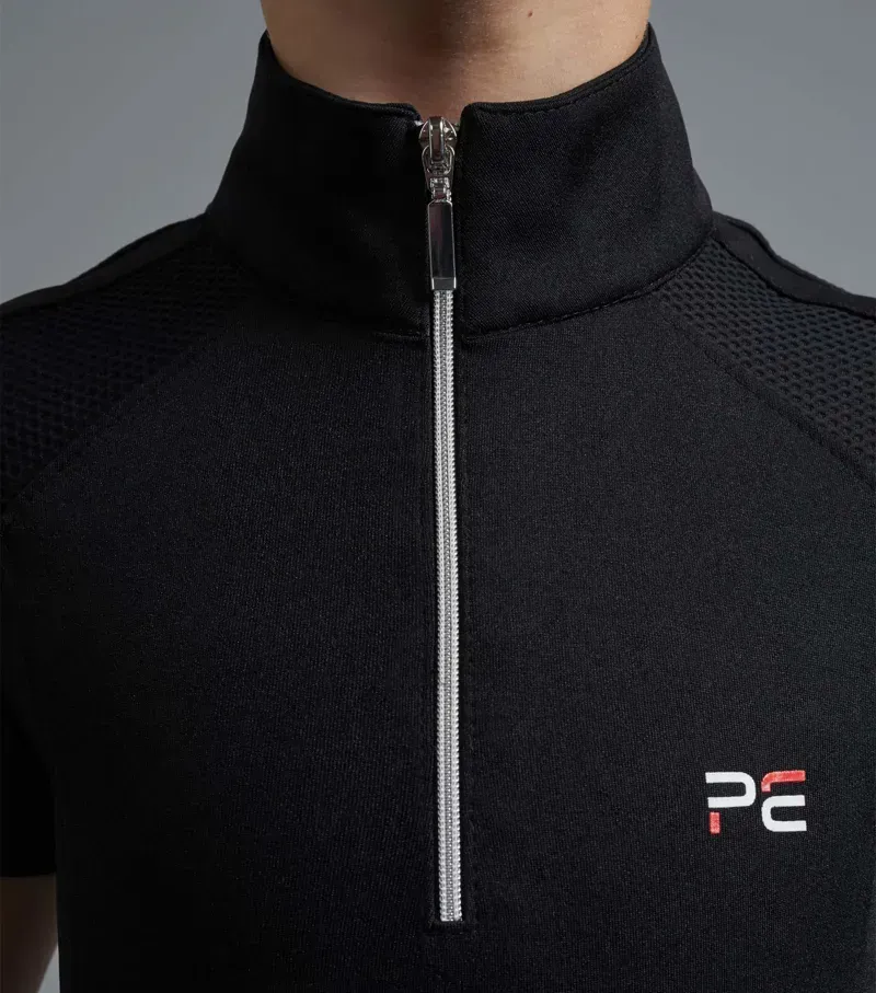 Mini Remisa Girl's Technical Short Sleeve Riding Top / Black-3