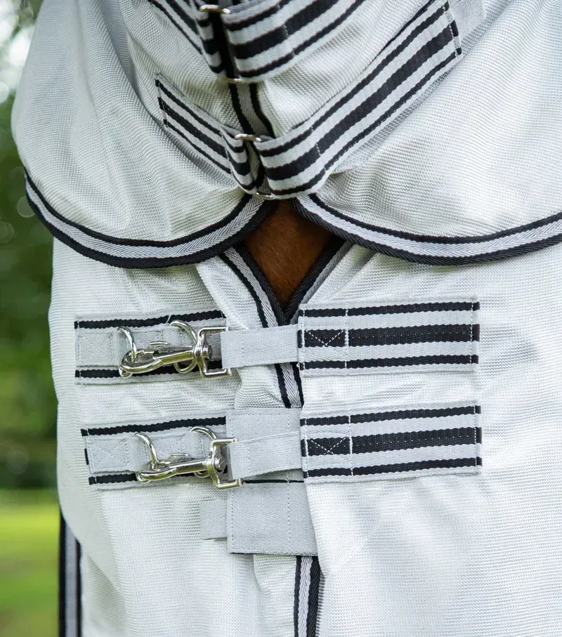 Premier Equine ShowerTex Fly Rug With Surcingles in Navy-2