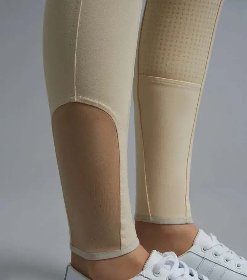 Premier Equine Ladies Sophia Full Seat High Waist Competition Riding Breeches in Vanilla-4