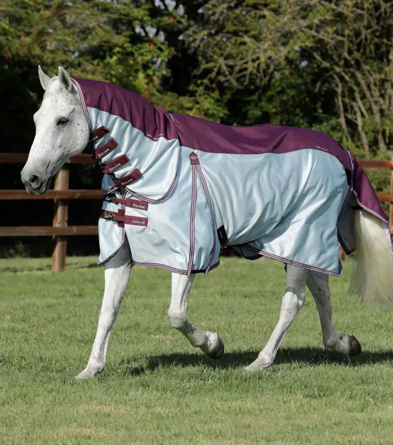 Stay-Dry Mesh Air Fly Rug With Surcingles / Wine