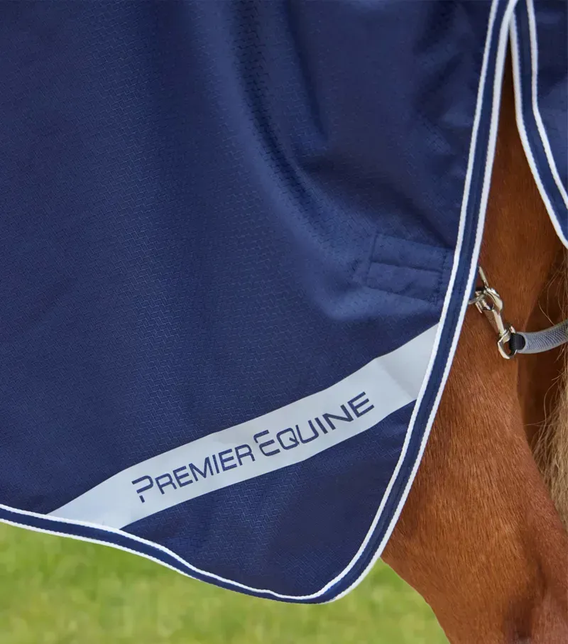 Premier Equine Stratus 600D Series 0g Original Turnout Rug in Navy-4