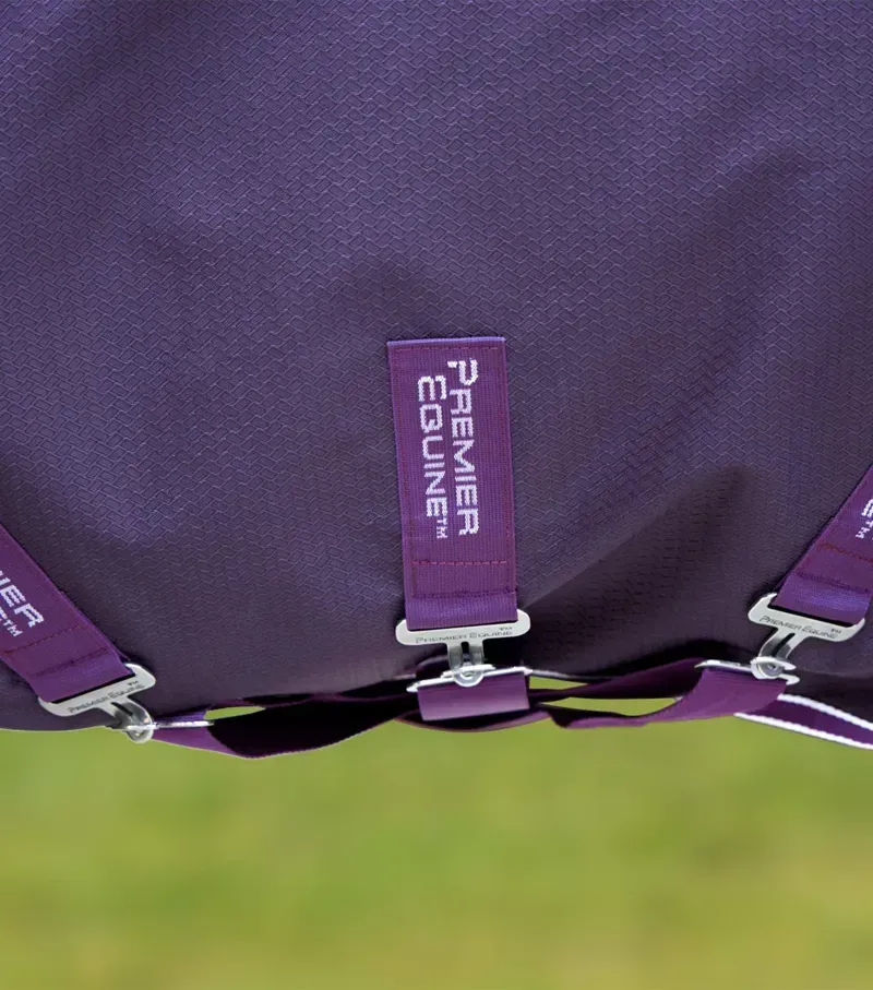 Premier Equine Stratus 600D Series 0g Original Turnout Rug in Purple-3