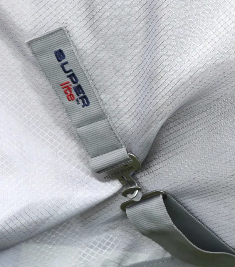 Super Lite Fly Rug With Surcingles / Silver-4