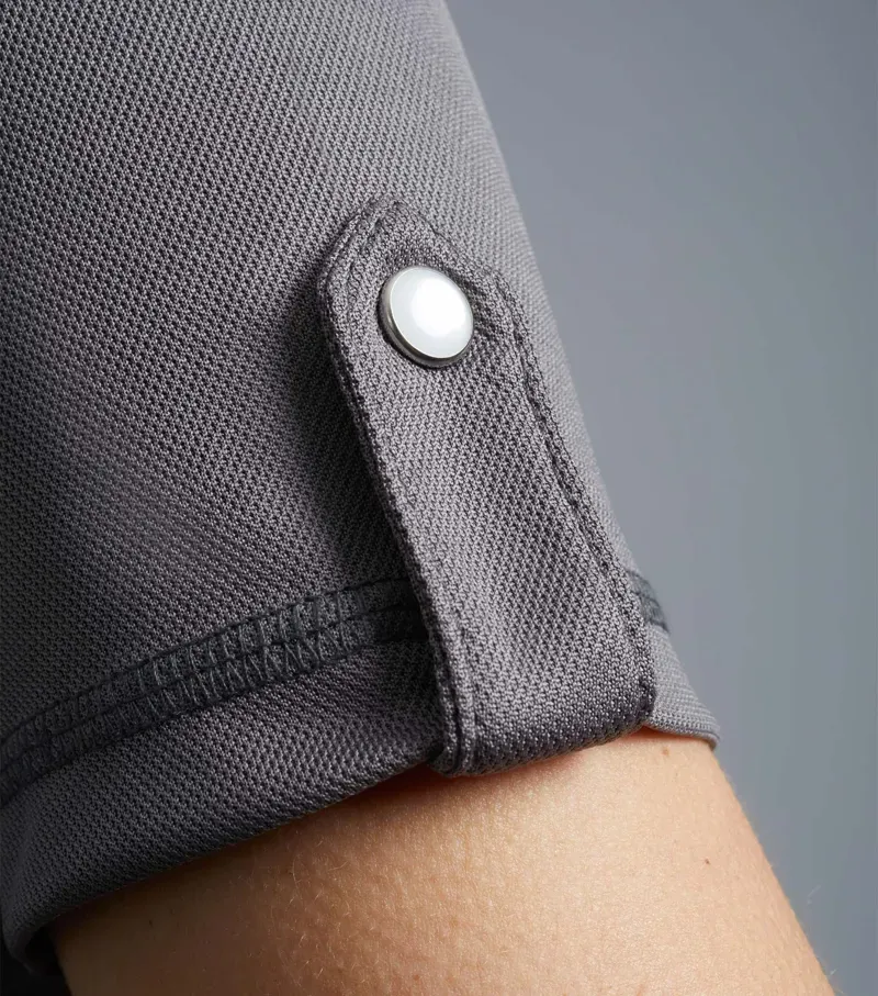 Amia Ladies Technical Short Sleeve Riding Top / Anthracite Grey uk-4