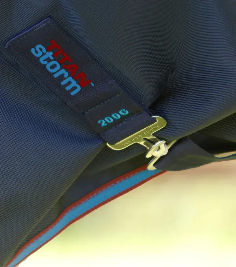 Titan Storm 200g Combo Turnout Rug With Snug Fit Neck / Navy-3