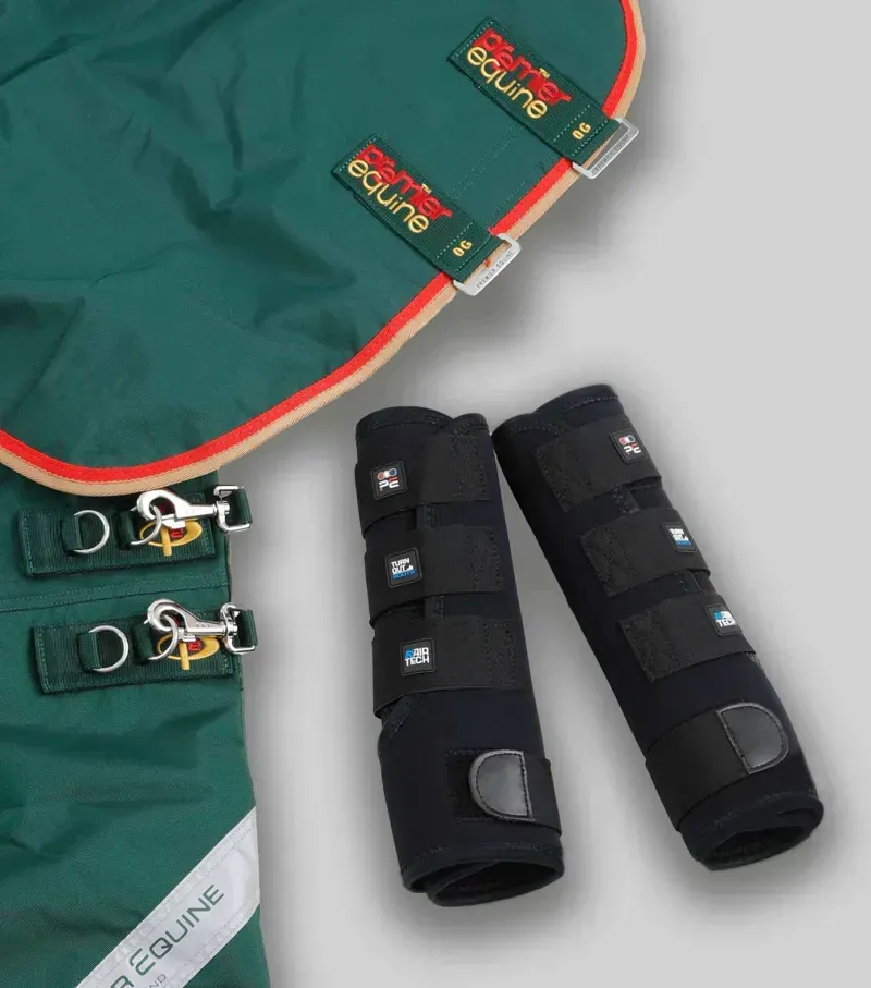 Premier Equine Turnout Boots in Black-4