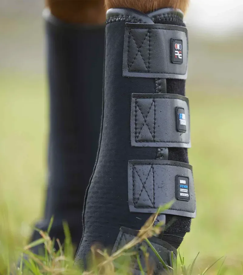 Premier Equine Turnout Mud Fever Boots Black-3