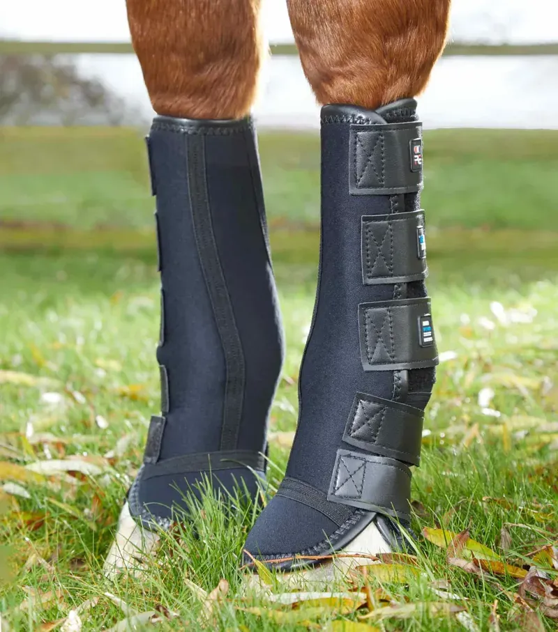Premier Equine Turnout Mud Fever Boots Black