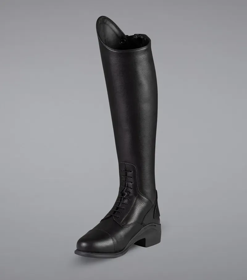 Vallardi Ladies Leather Field Tall Riding Boot - Black-2