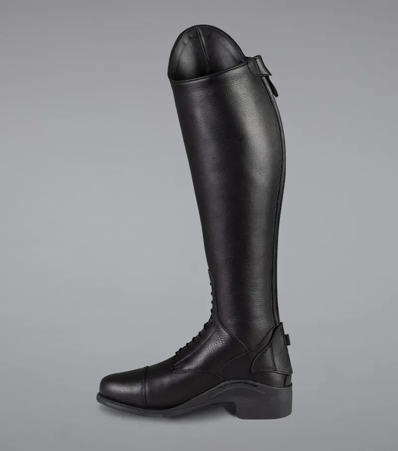 Vallardi Ladies Leather Field Tall Riding Boot - Black-3
